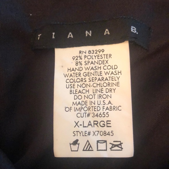 Tiana B. Little Black Dress, XL - Picture 2 of 6